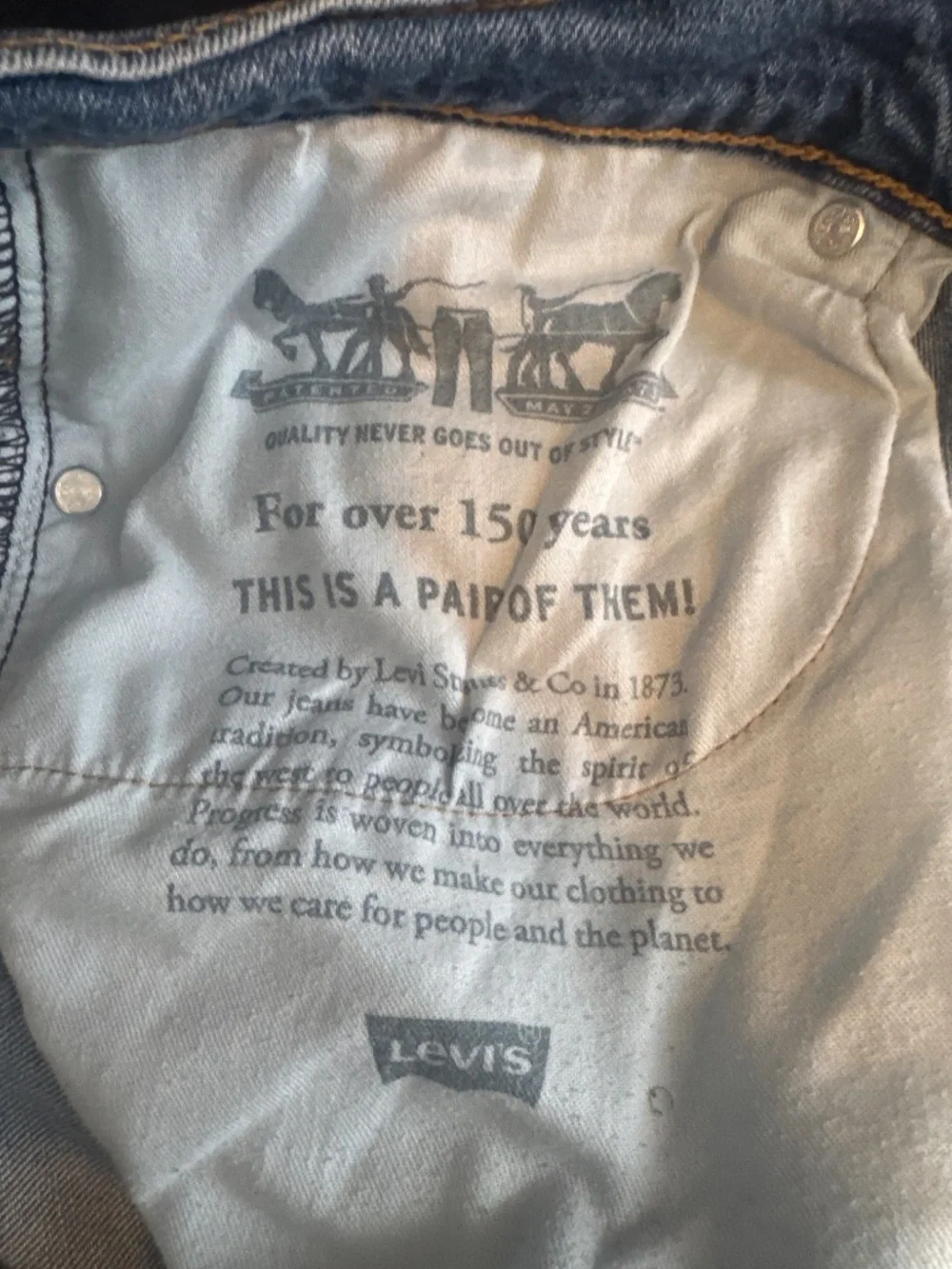 Levi Strauss and Company style 505 size 36x32